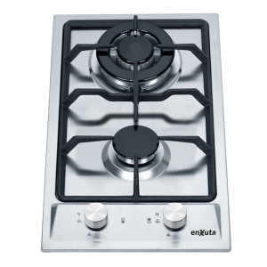 Anafe de Empotrar con 2 Hornallas a Gas Inox con Hierro Fundido - China