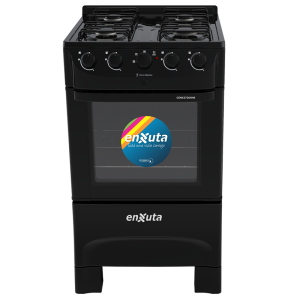 Cocina Combinada 4 Hornallas Negra - Brasil