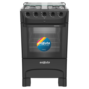 Cocina Supergas 4 Hornallas Negra Con Termocupla y Encendido - Brasil