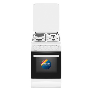 COCINA COMBINADA 3 HORNALLAS Y 1 DISCO ELÉCTRICO BLANCA 50X60  - TURQUÍA - ENXUTA
