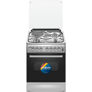 COCINA COMBINADA 3 HORNALLAS Y 1 DISCO ELÉCTRICO INOX 60X60 CON CONVECCIÓN - TURQUÍA - ENXUTA