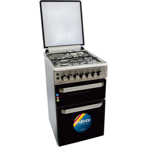 Cocina Doble Horno con 3 Hornallas y 1 Disco Eléctrico Inox  50x60 - Turquía