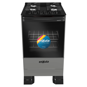 Cocina Supergas 4 Hornallas Titanio, Mesada de Vidrio, Hierro Fundido y Termocupla - Brasil
