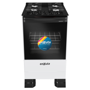 Cocina Supergas 4 Hornallas Blanca, Mesada de Vidrio, Hierro Fundido y Termocupla - Brasil