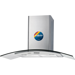 Campana 90 cm de Acero Inoxidable con Vidrio y extracción de 750 m3/h