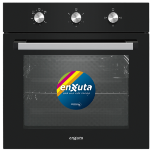 HORNO A GAS DE EMPOTRAR NEGRO CON CONVECCIÓN - TURQUÍA - ENXUTA