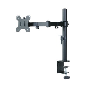 Soporte de Escritorio Un Brazo con Rotación 360° para Monitor, VESA 100x100, 14 a 27 Pulg