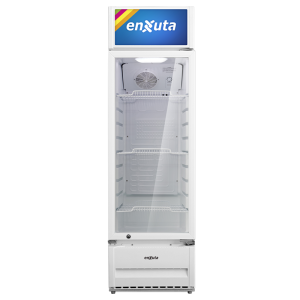 Vitrina Comercial Vertical 211 Litros con Cenefa Luminosa Led