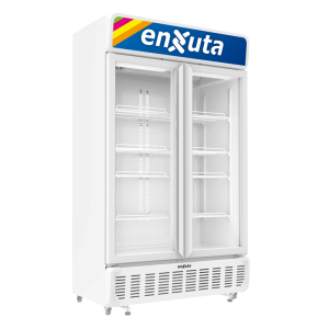 Vitrina Comercial Vertical 740 Litros con Cenefa Luminosa Led