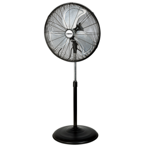 Ventilador de Pie Metálico tipo Industrial Negro 50 cm de Diámetro 120 Watts