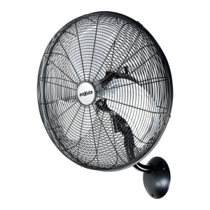Ventilador de Pared Metálico tipo Industrial Negro 50 cm de Diámetro 120 Watts