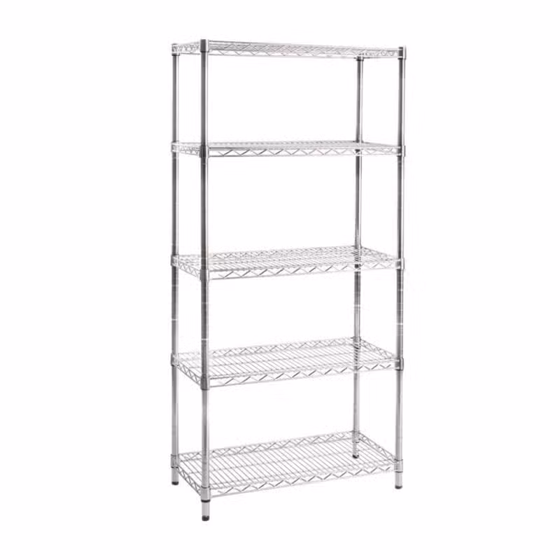 Estantera cromada 4 estantes 90*45*2000 EC90