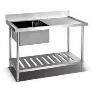 Mesa 1800 c/borde c/pileta izquierda HSB-718SU