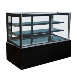 Vitrina vidrio recto 0.90mts modelo Titanium FC-400SA