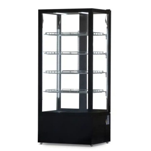 Expositor 4 caras de vidrio 2 puertas 600lts CL-600