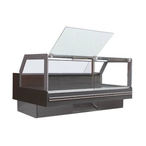 Kuma Vitrina refrigerada vidrio recto rebatible 2.50mts modelo Alpin DSB25CCHE