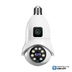 CÁMARA DE SEGURIDAD XION SMART DOBLE CÁMARA PORTALÁMPARA - XION