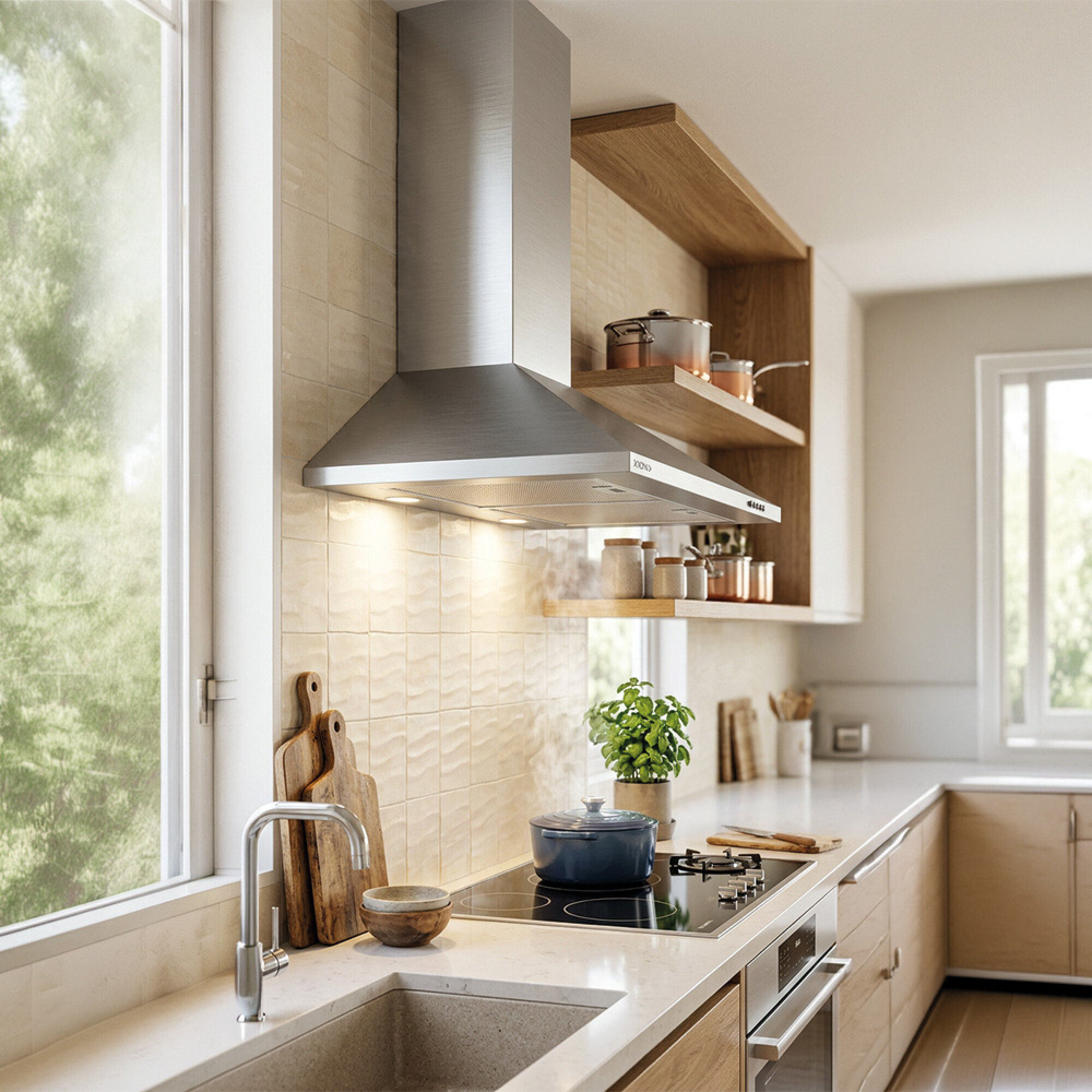 CAMPANA EXTRACTORA XION ACERO INOX 60CM - XION - Imagen 2