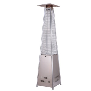 ESTUFA A GAS DE PATIO PÍRAMIDE ACERO INOX - XION