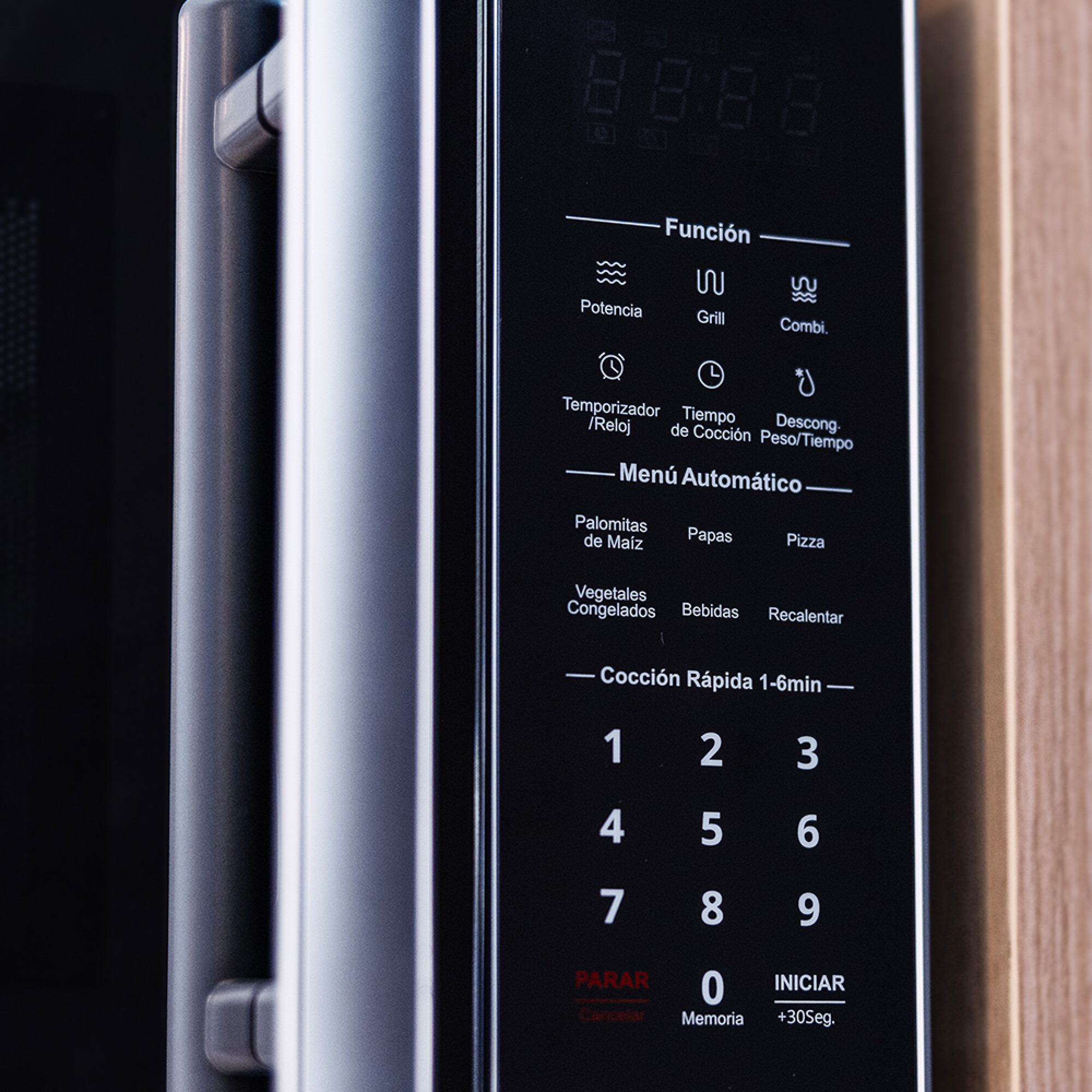 HORNO MICROONDAS 25 LTS CON GRILL - XION - Imagen 3