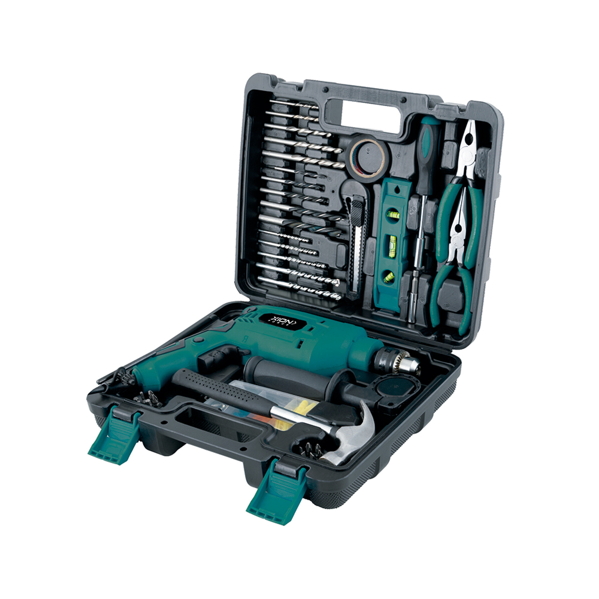 KIT TALADRO PERCUTOR 650W + 95 ACCESORIOS - XION