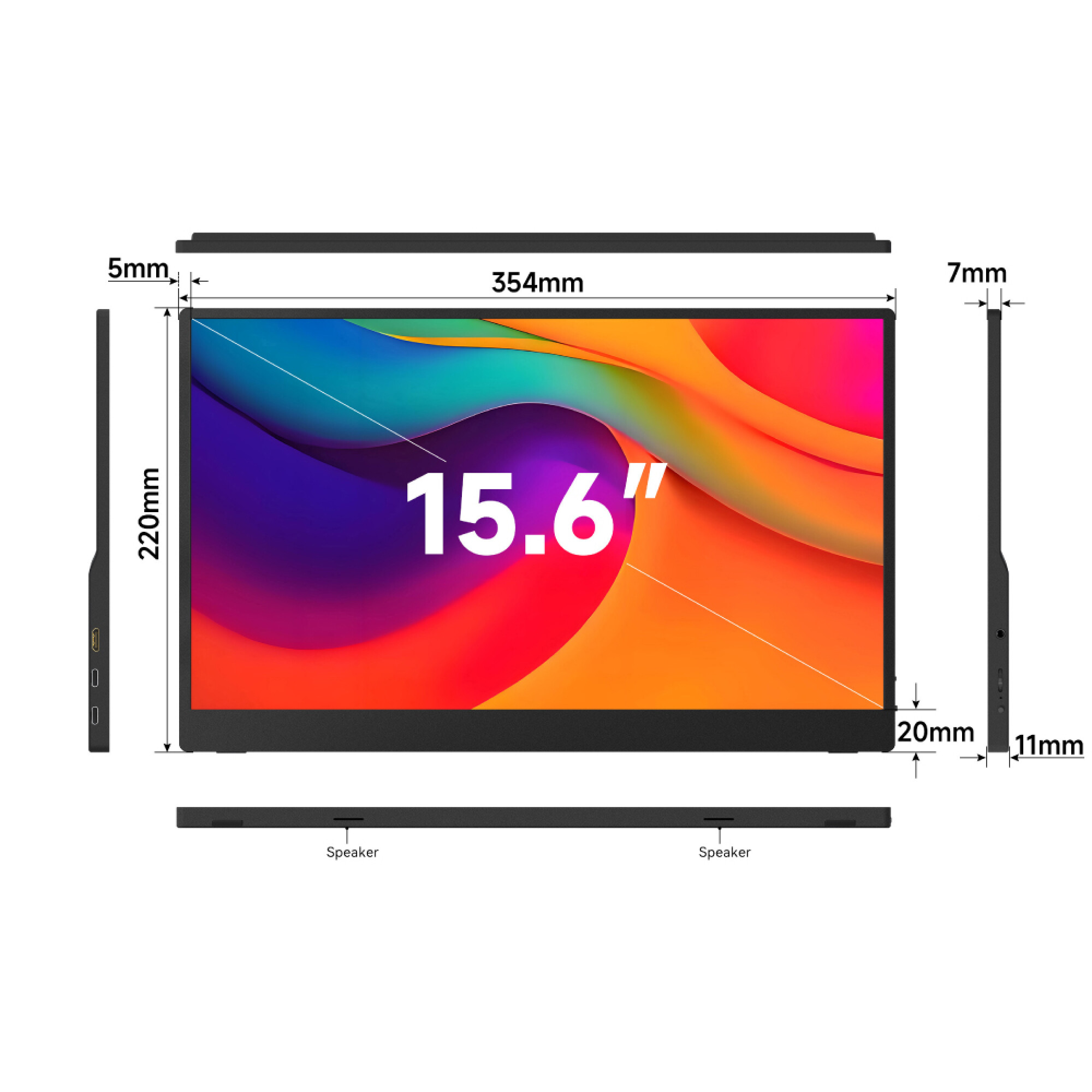 LED MONITOR PORTÁTIL 15,6" - XION - Imagen 5