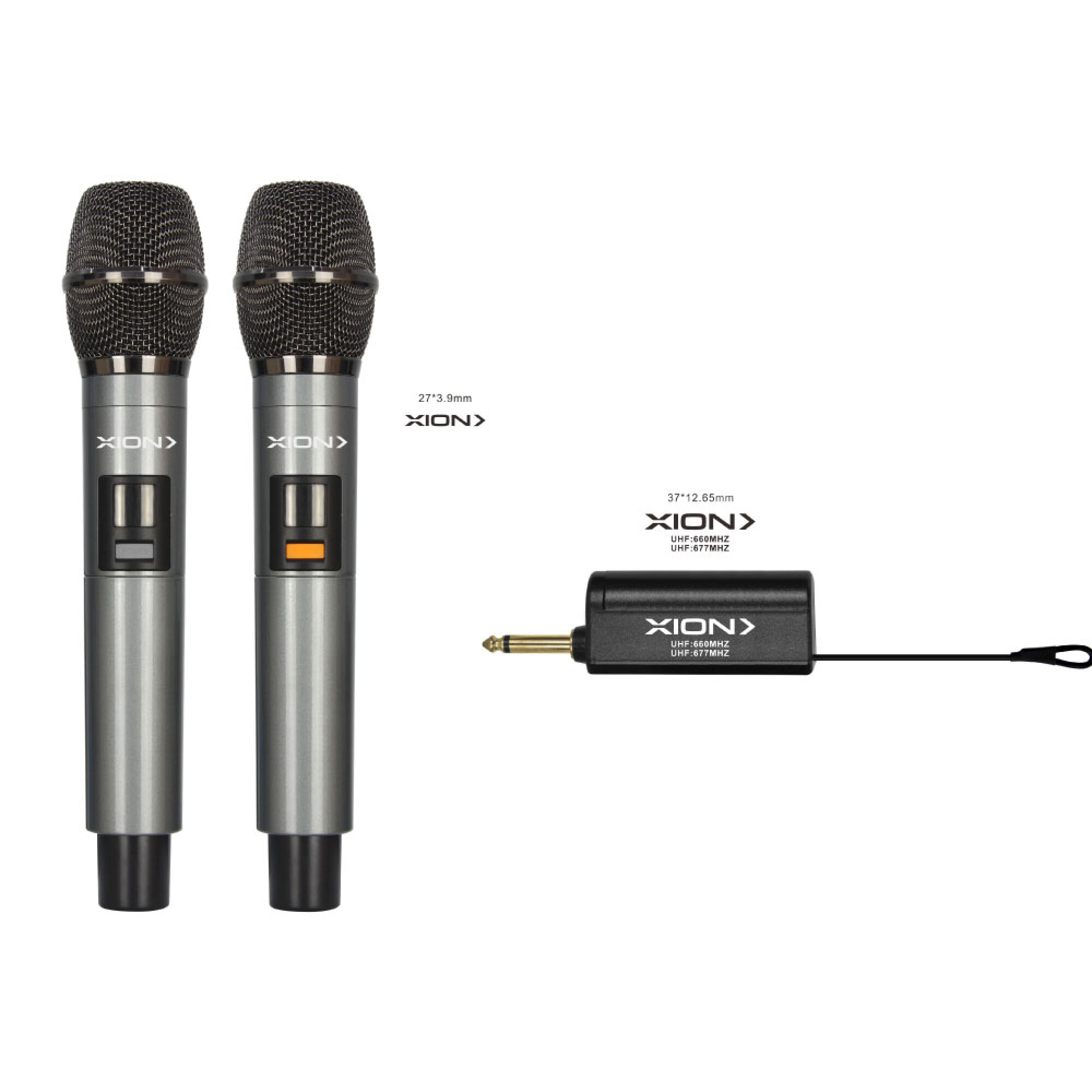 MICRÓFONO DOBLE INALÁMBRICOS XION CON USB - XION