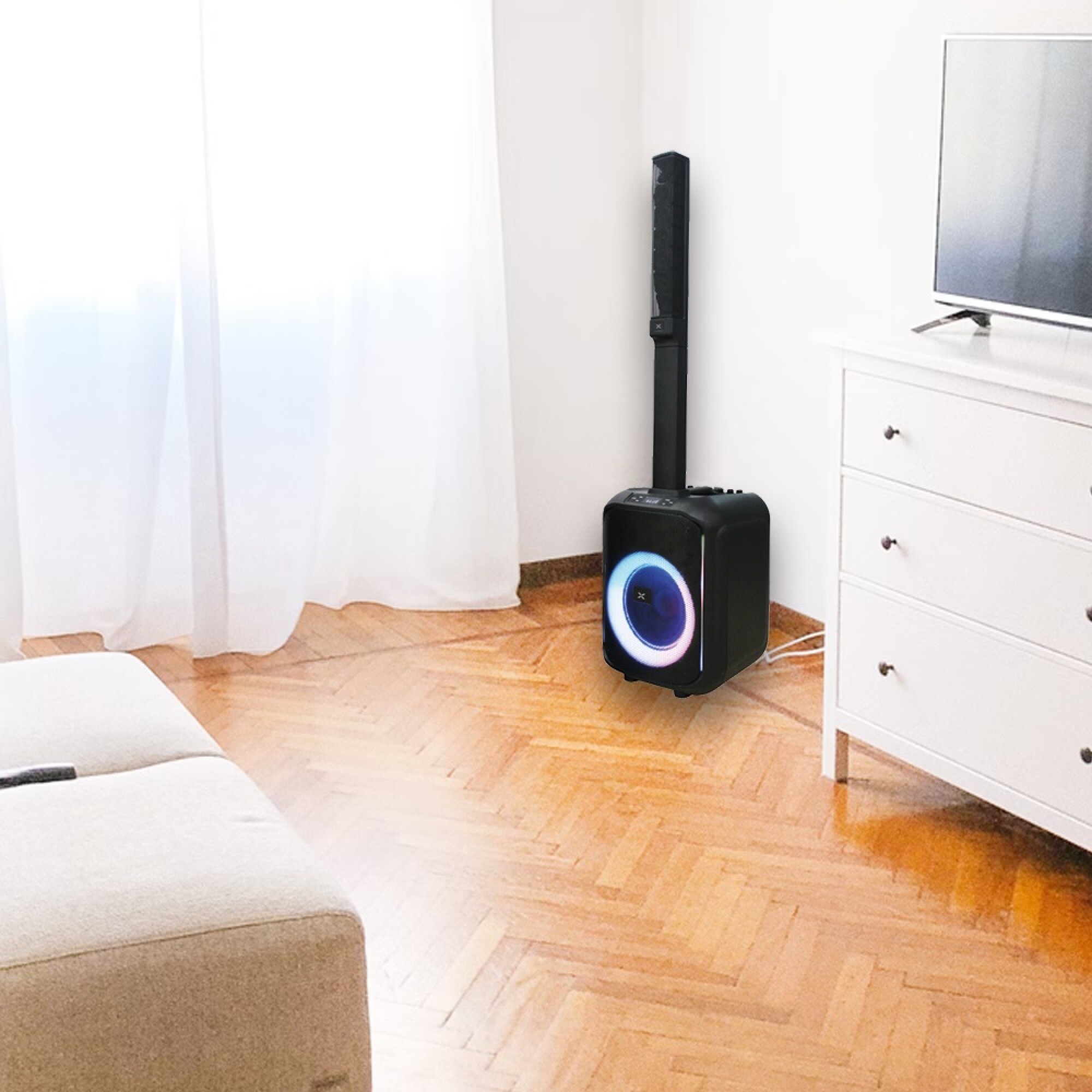 PARLANTE HIFI CON BATERÍA RECARGABLE 20000W - XION - Imagen 2