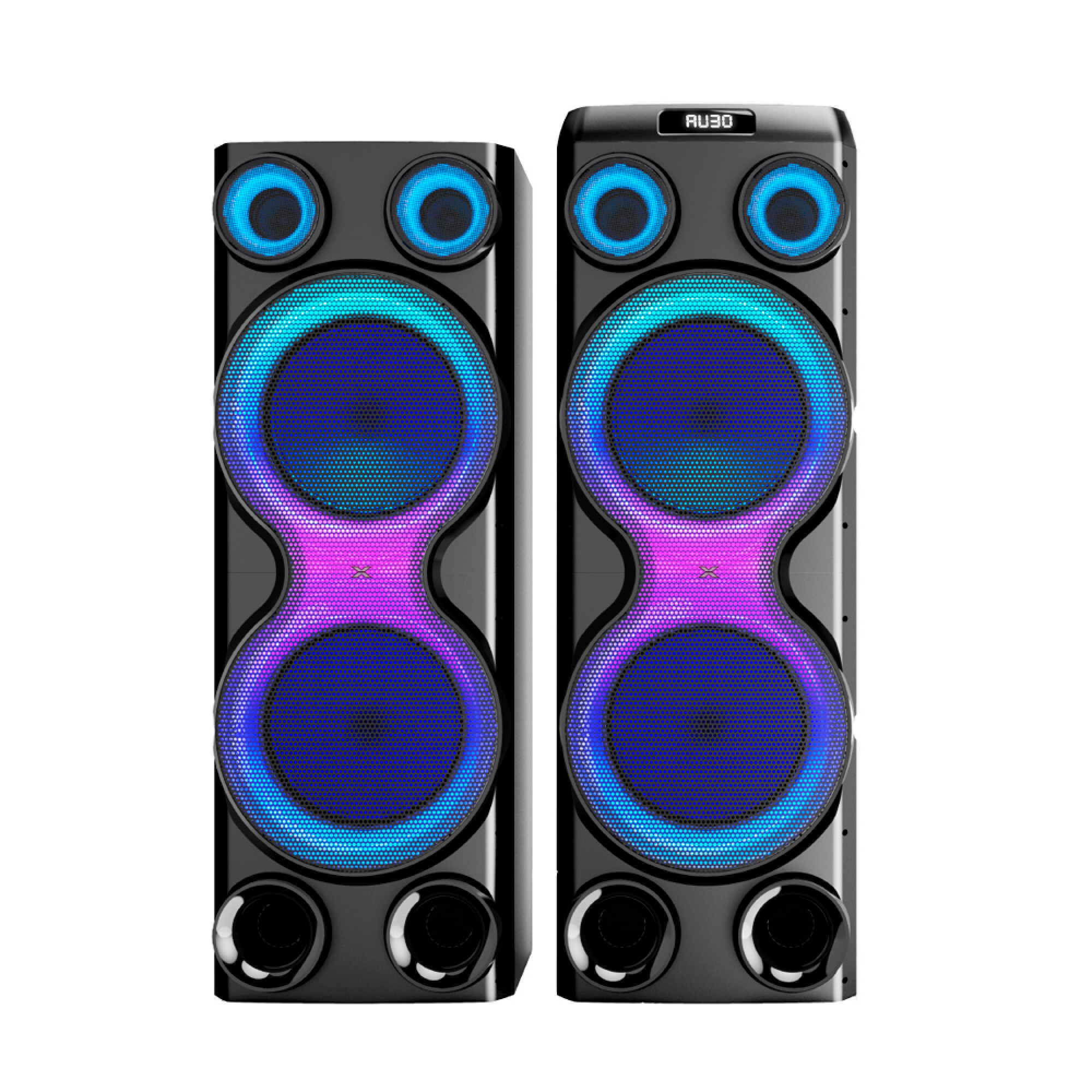 PARLANTES POTENTES CON MICRÓFONOS 40000W - XION