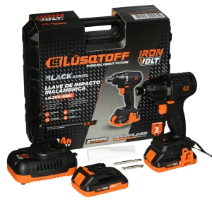 ATORNILLADOR  DE IMPACTO A BATERIA ENC 1/4" C/2 BAT 2.0AMP + CARGADOR - BLACK SERIES