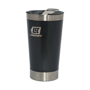 VASO TERMICO 530 ML C/TAPA COLOR NEGRO