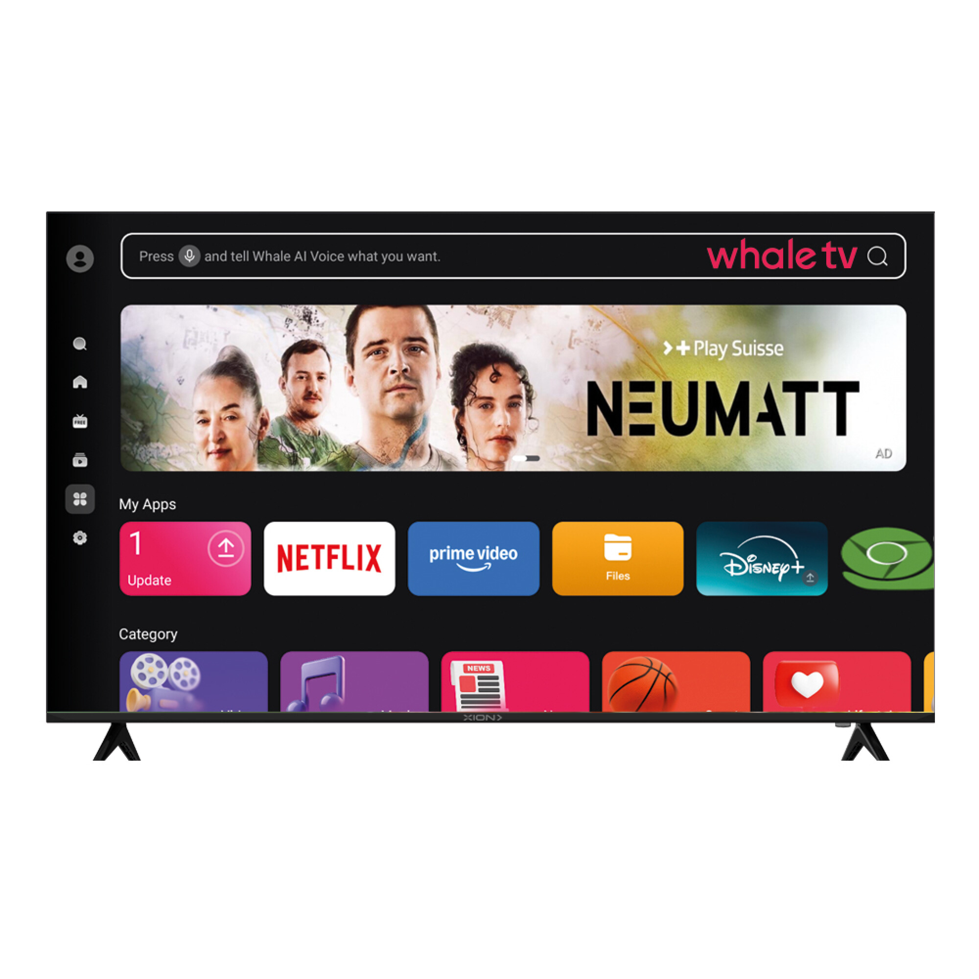 SMART TV 70" 4K WHALE - XION - Imagen 2